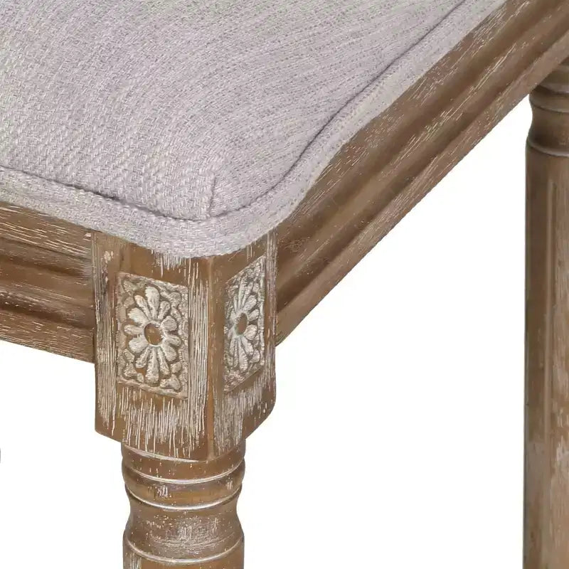 Christopher Knight Home Pampas French Country Fabric Upholstered Wood and Cane 7 Piece Expandable Dining Set