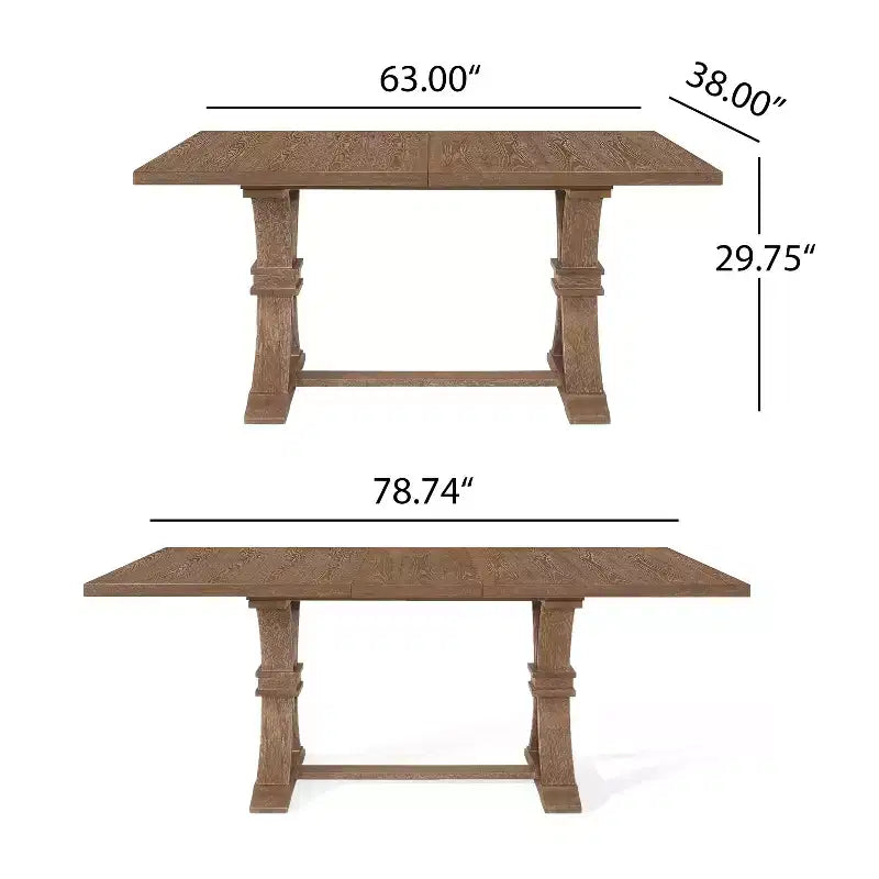 Christopher Knight Home Pampas French Country Fabric Upholstered Wood and Cane 7 Piece Expandable Dining Set