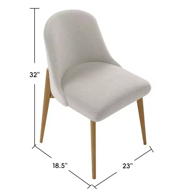 PexFix 60 Modern Round Dining Table Set with 8 Upholstered Chairs Natural Textured Wood Top Pleated Pedestal Base Beige Seats for Kitchen Dining Room