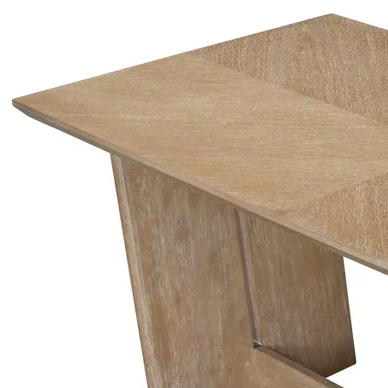 GDFStudio Herty 6 Piece Dining Set with 60 Rubberwood Kitchen Table and Upholstered Chairs & Bench