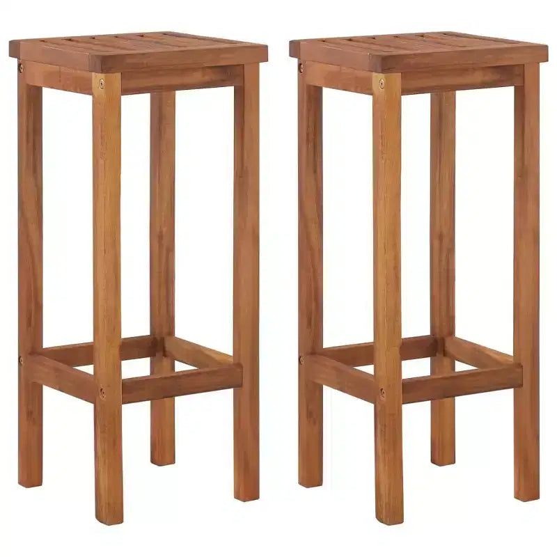 vidaXL Patio Bar Set Garden Outdoor Balcony Table and Chair Solid Wood Acacia
