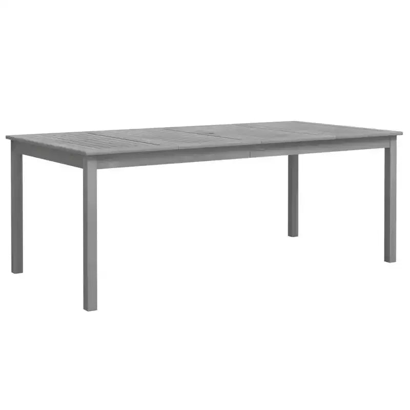 vidaXL Patio Dining Set Table and Chair Furniture Set Solid Wood Acacia Gray