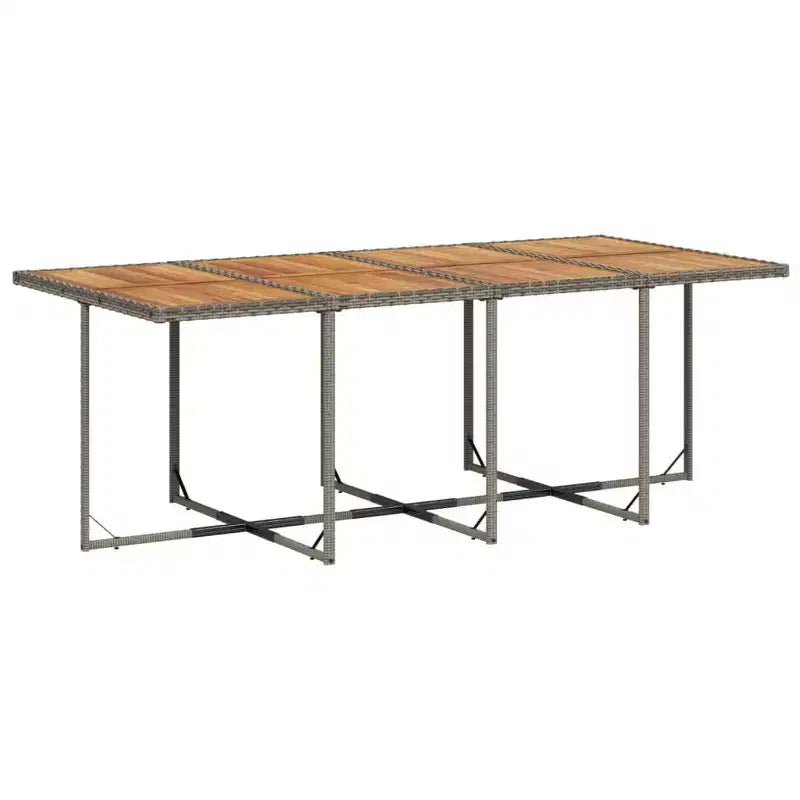 vidaXL Patio Dining Set Set of 12 Grey, Brown, Navy Blue