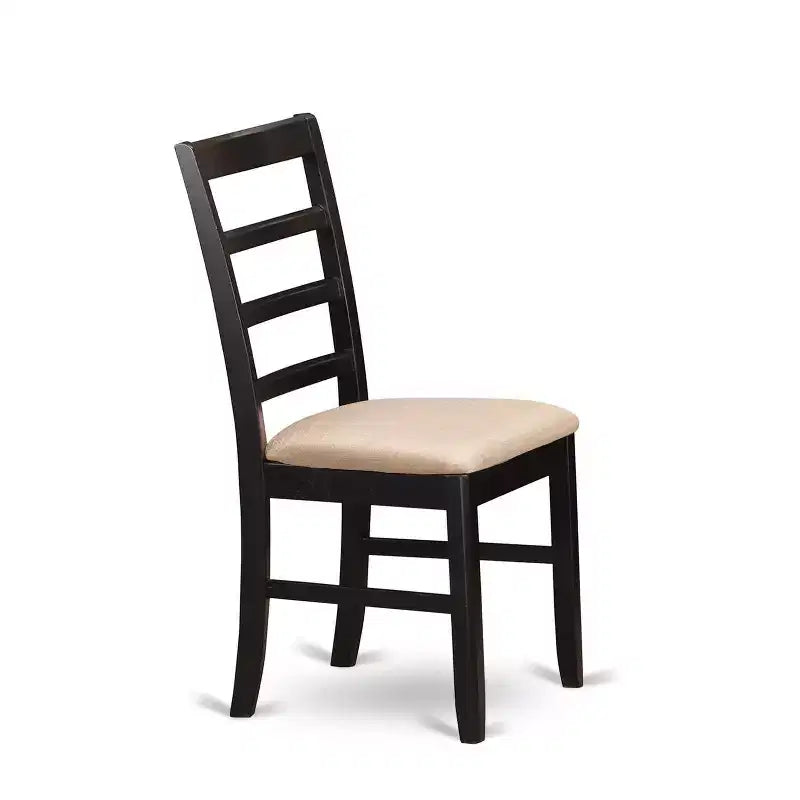 HomeStock 7-Piece Square Cappuccino Finish Solid Wood Top Dining Table with 6-Chairs