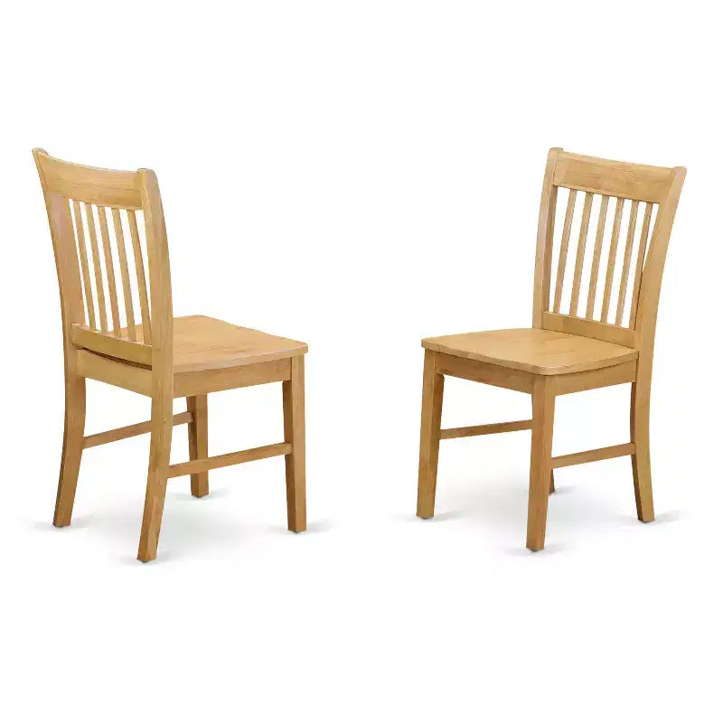 Small Kitchen Table Set - Round Drop Leaf Table & Dinette Chairs - Compact Dining Room Furniture