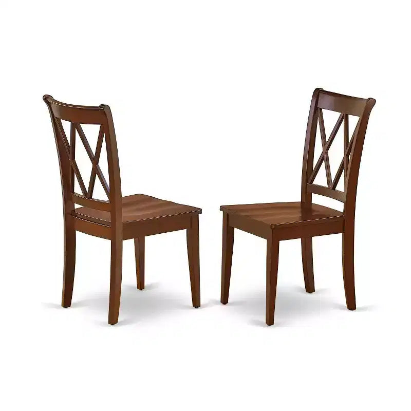 Mid-Century Dining Set - 7Pc Rectangular Table & 6 Chairs - Modern Retro Design
