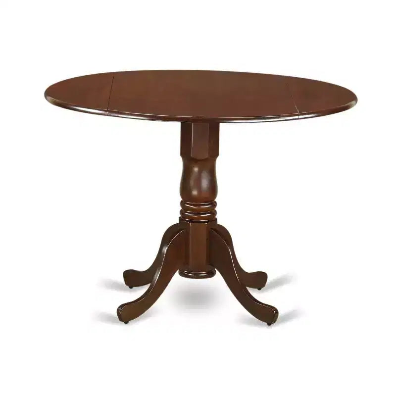 Round Kitchen Table Set - 3pc Coastal Craftsman Table w/ 2 Chairs - 42 Inch Dining Table