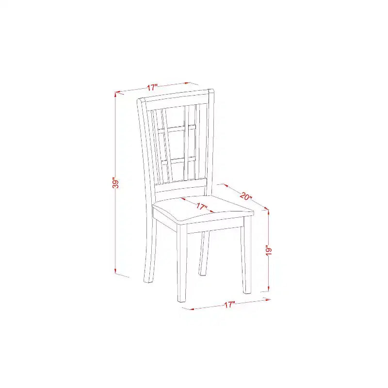 Retro Dining Set 3 Piece - Round Table & 2 Linen Chairs - 42 Inch Kitchen Table