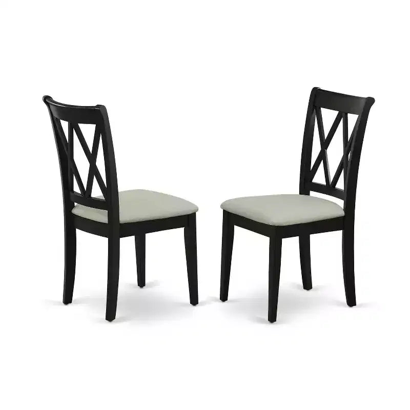 Southwestern Dining Set - 5 Piece Table & Chair Set - Black Finish - Kitchen Dinette