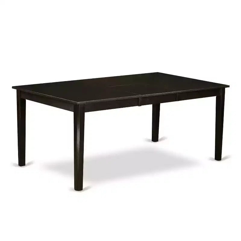 7 Piece Dining Set - Kitchen Table with Pedestal & Faux Leather Chairs - 42x72 Inch