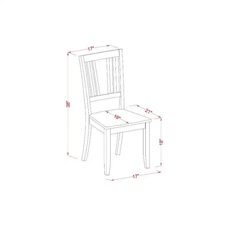 Round Dining Table Set - 36 Inch Table with 2 Chairs - Kitchen Dinette Set