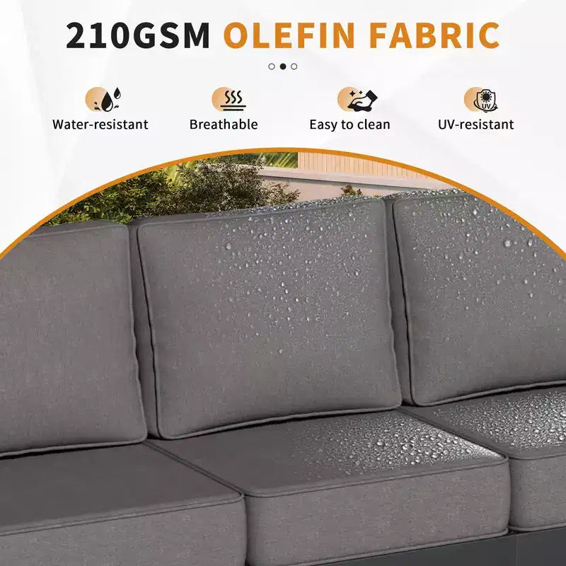 UPTIOT 6-Piece Outdoor Patio Conversation Set