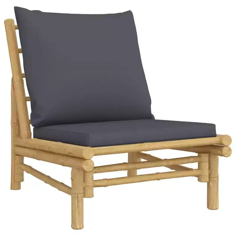 vidaXL Garden Lounge Set Natural Bamboo,