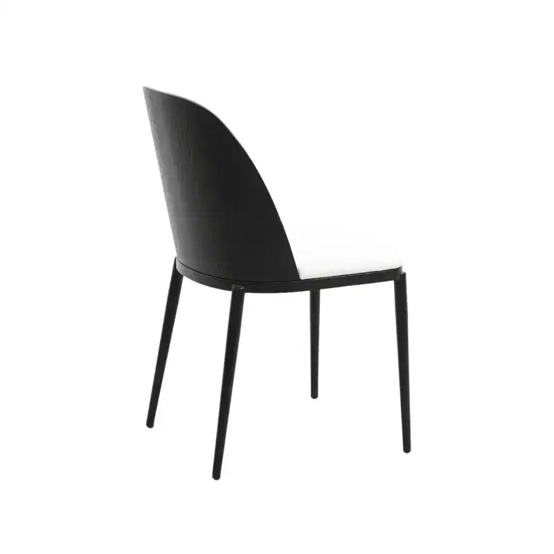 LeisureMod Tule 7-Piece Dining Set in Steel Frame with 6 Upholstered Seat Dining Chairs and 71 Oval Dining Table with Wood Tabletop