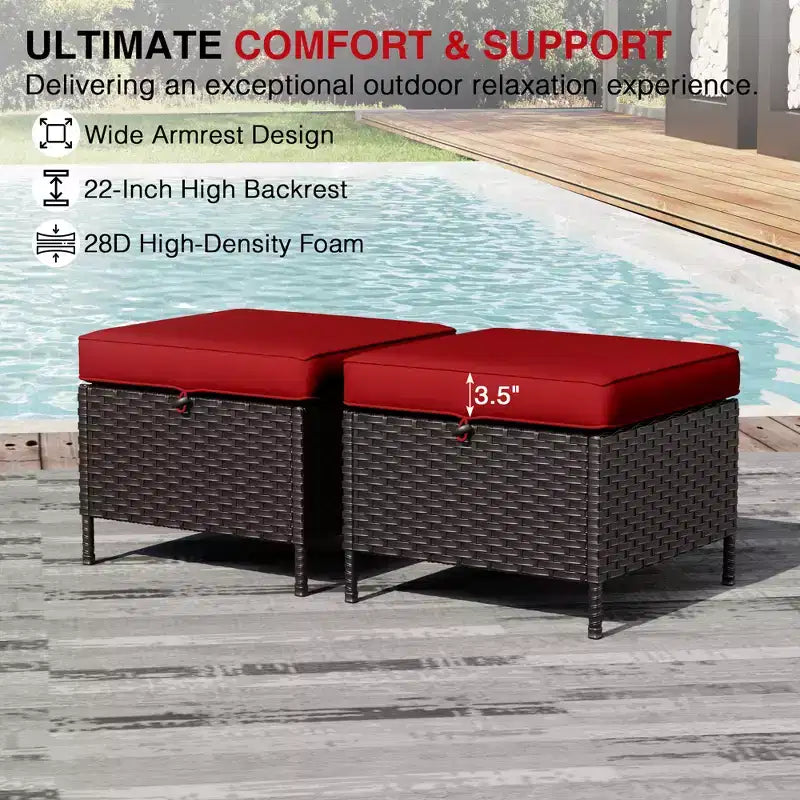 UPTIOT Premium Outdoor Patio Set with Coffee Table & High-Density Cushions for Garden Relaxation