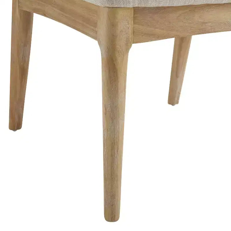 Christopher Knight Home Elowen 7-Piece Farmhouse Expandable Rubberwood Dining Set with Rattan Fabric Upholstered Chairs