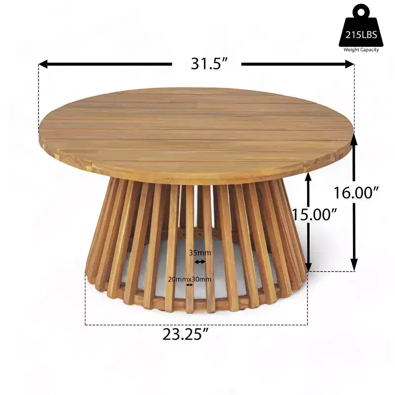 Christopher Knight Home Claremont Patio Modern Acacia Wood 4-Piece Conversation Set Cushions