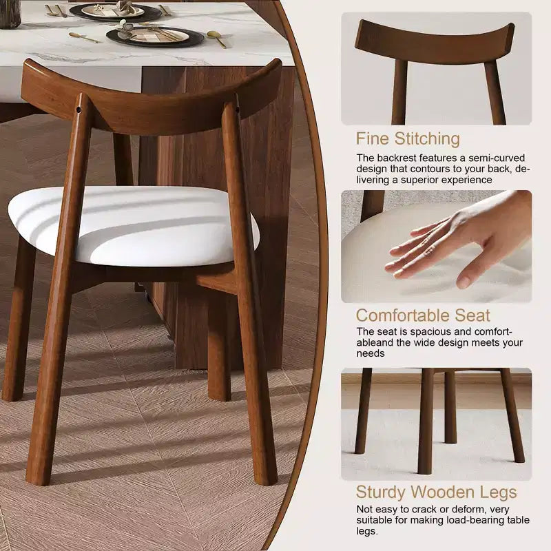 GDFStudio Malthus 80-Inch Expandable Kitchen Island Dining Set with 4 Solid Wood Chairs