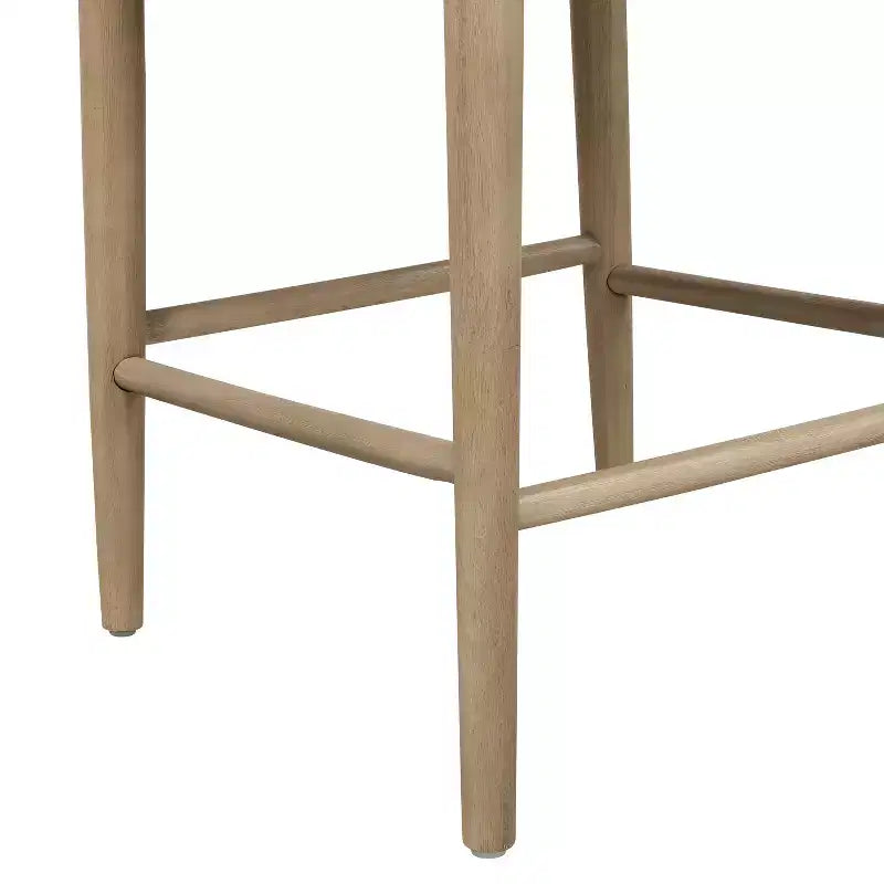 Christopher Knight Home Robert 3 Piece Farmhouse Rubberwood Upholstered Counter Height Dining Chairs with Fluted Table