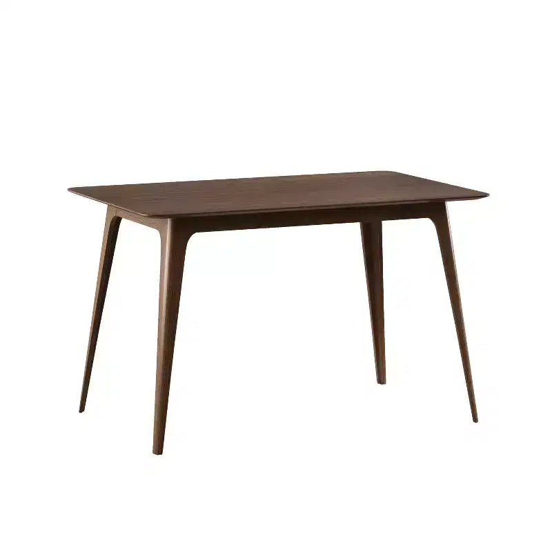 Modern Dining Set for 4, 5 Pieces Rectangular Solid Wood Table Set with 4 Upholstered Chairs for Small Space Kitchen