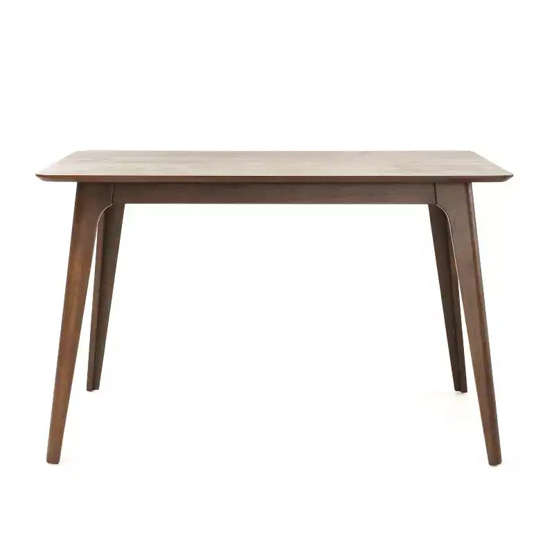 Modern Dining Set for 4, 5 Pieces Rectangular Solid Wood Table Set with 4 Upholstered Chairs for Small Space Kitchen
