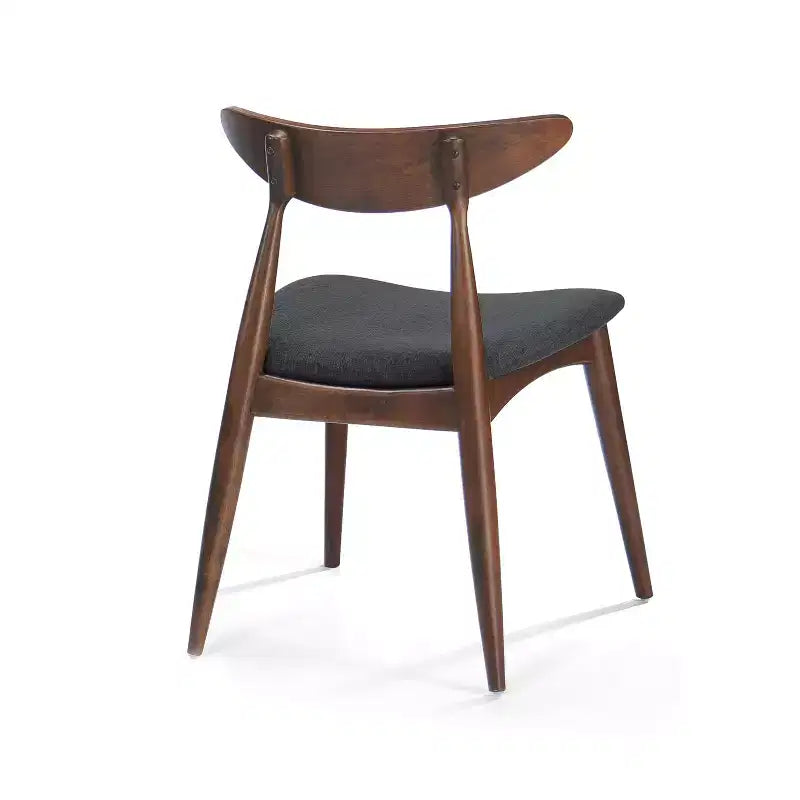 Modern Dining Set for 4, 5 Pieces Rectangular Solid Wood Table Set with 4 Upholstered Chairs for Small Space Kitchen