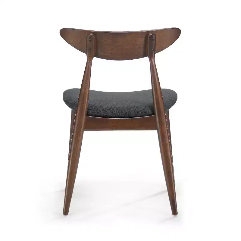 Modern Dining Set for 4, 5 Pieces Rectangular Solid Wood Table Set with 4 Upholstered Chairs for Small Space Kitchen
