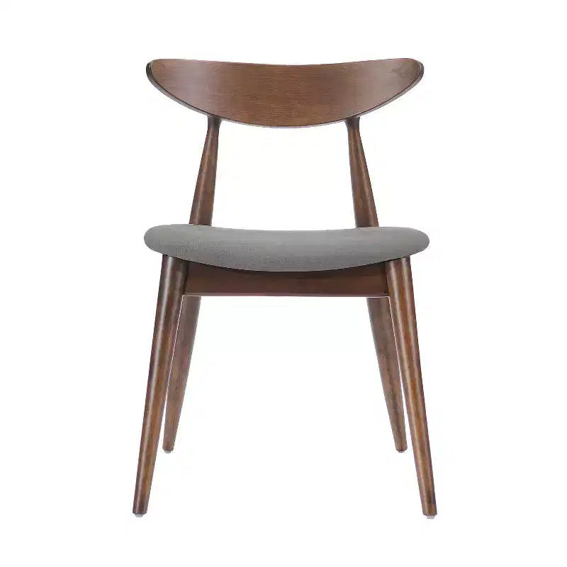 Modern Dining Set for 4, 5 Pieces Rectangular Solid Wood Table Set with 4 Upholstered Chairs for Small Space Kitchen