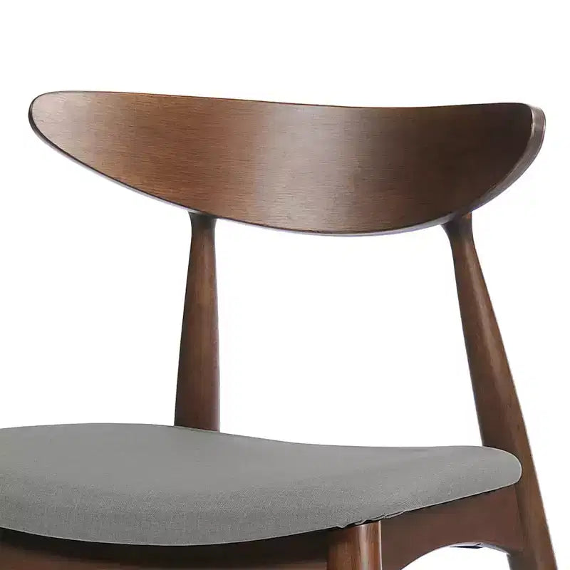 Modern Dining Set for 4, 5 Pieces Rectangular Solid Wood Table Set with 4 Upholstered Chairs for Small Space Kitchen