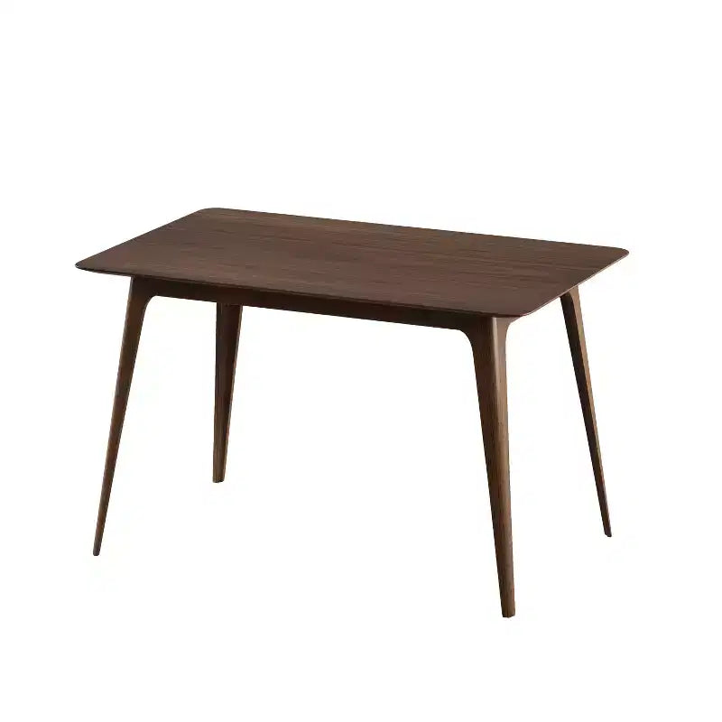 Modern Dining Set for 4, 5 Pieces Rectangular Solid Wood Table Set with 4 Upholstered Chairs for Small Space Kitchen