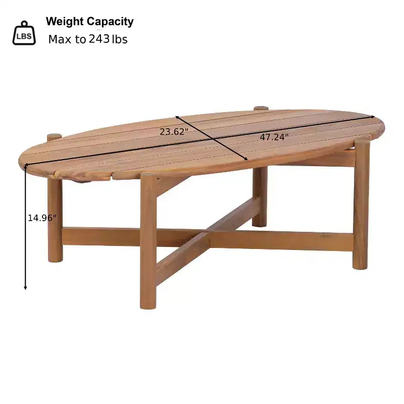 Christopher Knight Home Adewale Modern 4 Piece Patio Acacia Set with Cushion, Slatted Table and Rope Design