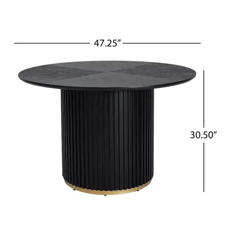 Christopher Knight Home Arvind Modern 5 Piece Rubberwood Linen Upholstered Dining Set with Round Table