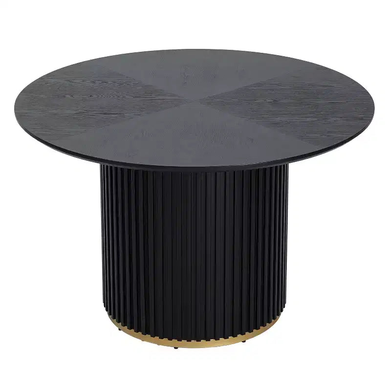 Christopher Knight Home Arvind Modern 5 Piece Rubberwood Linen Upholstered Dining Set with Round Table