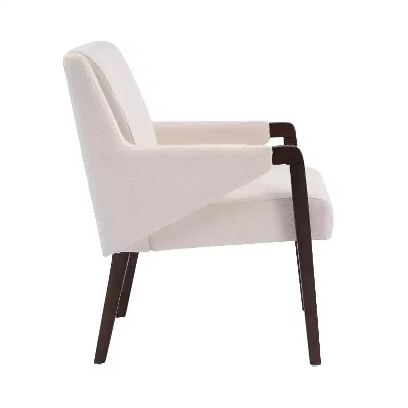 Christopher Knight Home Harish Modern 7 Piece Rubberwood Linen Upholstered Dining Set with Rectangular Table