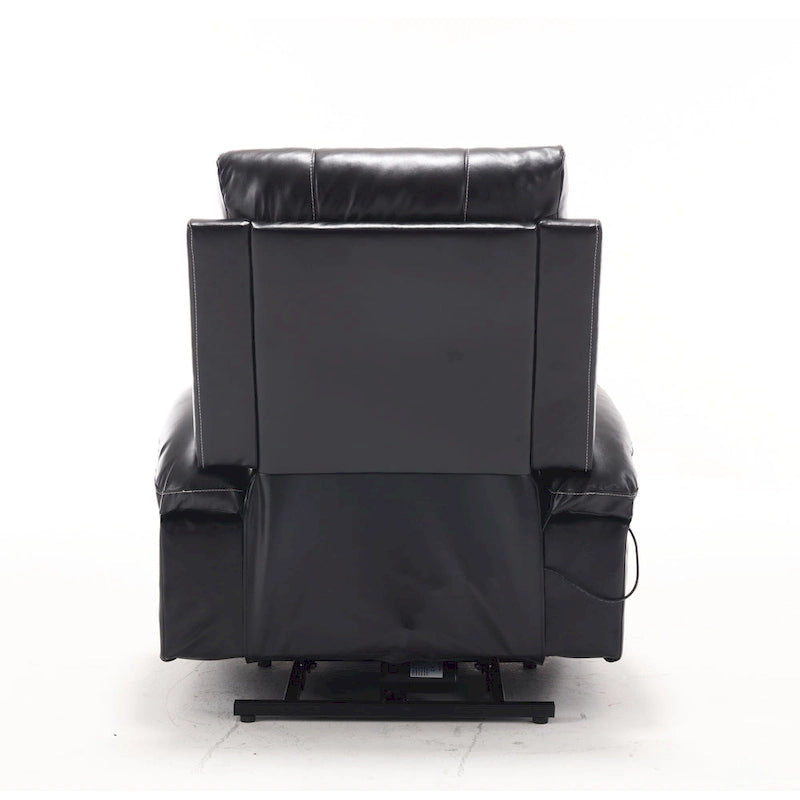 Fauteuil inclinable releveur avec 8 points de massage, chaleur lombaire et porte-gobelets — Pour seniors
