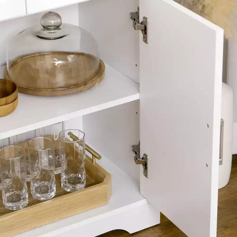 Modern Kitchen Sideboard Buffet Cabinet with Storage, Kitchen Island Dining Room Cabinet Living Room Furniture