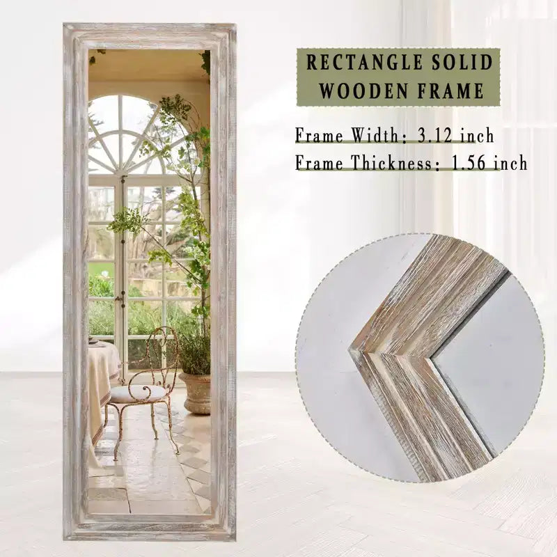 BEAUTYPEAK Rectangle Full Length Mirrors