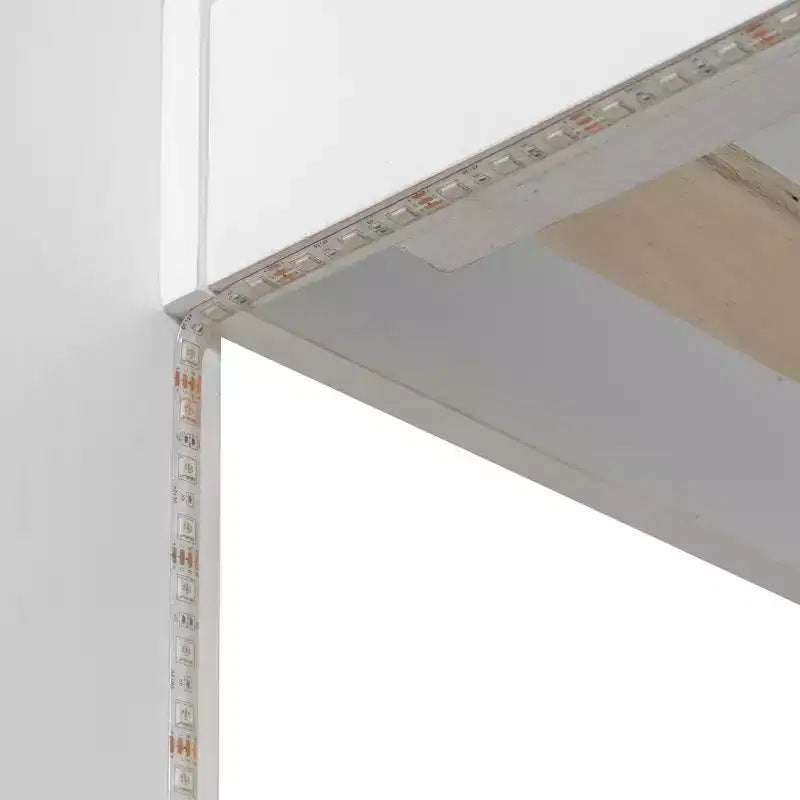 Twin over Full Bunk Bed with Storage, LED Lights & Charging Station, Wood Bunked Bed Beside Shelves for Kids & Teens