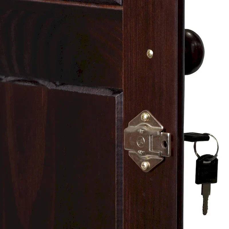 3-Door Wardrobe Armoire - White/Mocha/Java - Solid Wood