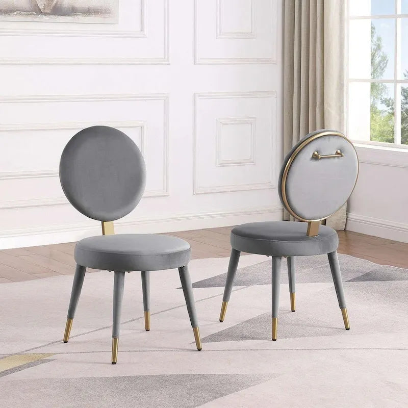 Morden Fort Modern Luxury 5- Piece Round Dining Table and Chair Set