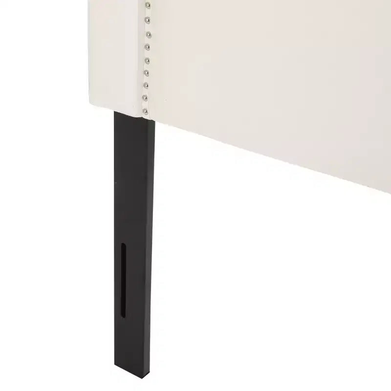 Contemporary Fabric Upholstered Beveled Full/Queen Headboard