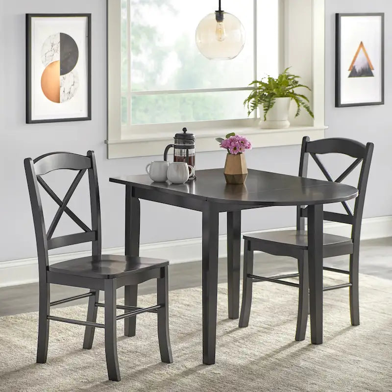 Simple Living Country Cottage Drop Leaf 3-piece Dining Set