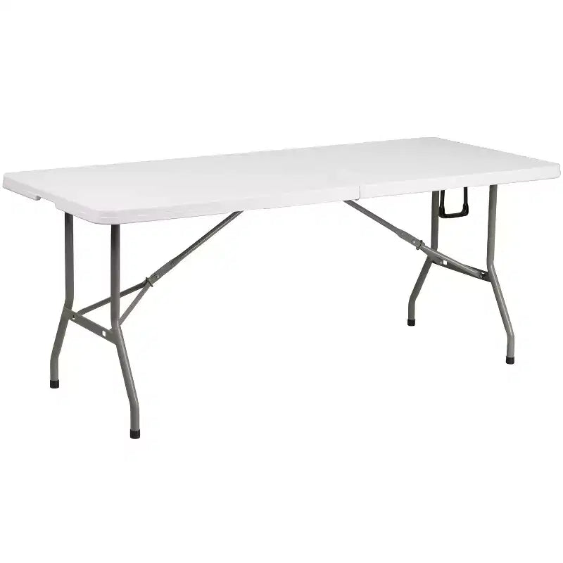 Flash Furniture Portable Tailgate/Event Tent Set - 8'x8' Pop Up Canopy Tent, 6-Foot Bi-Fold Table, Set of 4 Folding Chairs