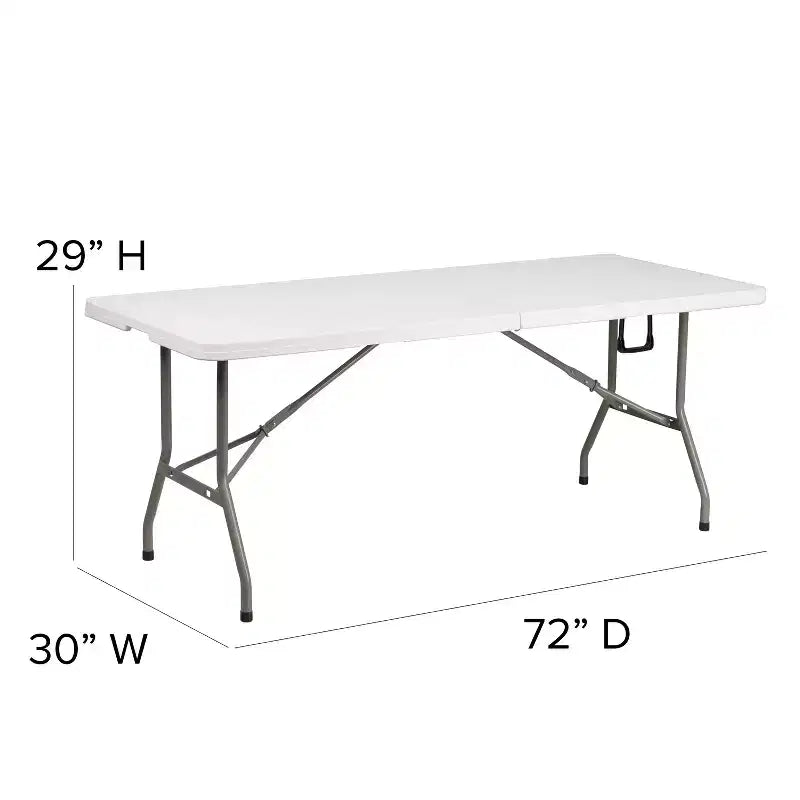 Flash Furniture Portable Tailgate/Event Tent Set - 8'x8' Pop Up Canopy Tent, 6-Foot Bi-Fold Table, Set of 4 Folding Chairs