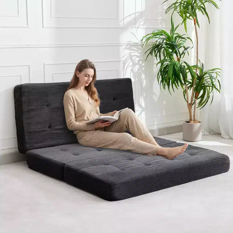 39x75 Tri-Fold Memory Foam Sofa Bed  6 Tufted Mattress