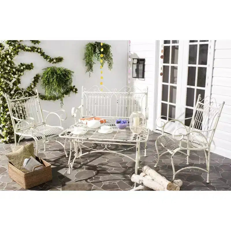 Leah 4 Piece Patio Set - Indoor/Outdoor - PAT5000 - Safavieh