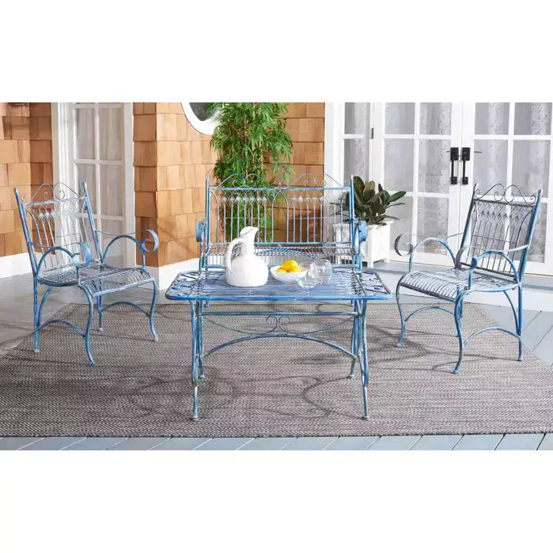 Leah 4 Piece Patio Set - Indoor/Outdoor - PAT5000 - Safavieh