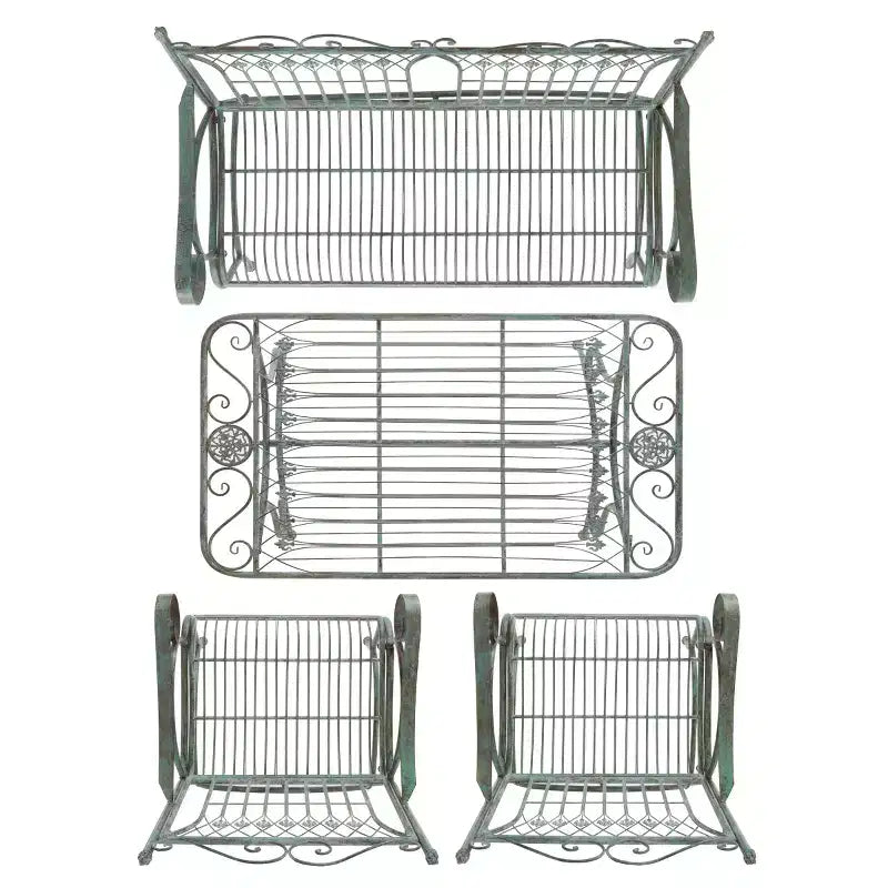 Leah 4 Piece Patio Set - Indoor/Outdoor - PAT5000 - Safavieh