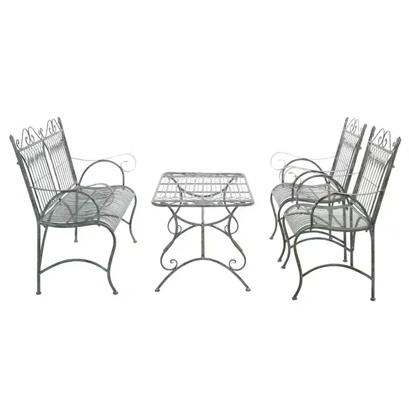 Leah 4 Piece Patio Set - Indoor/Outdoor - PAT5000 - Safavieh
