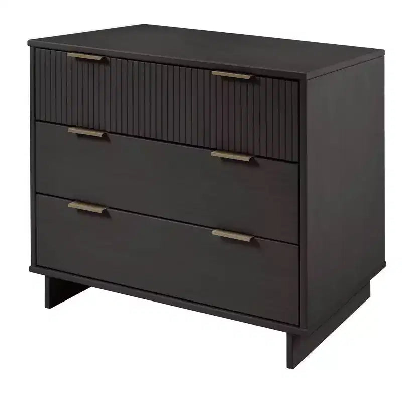Manhattan Comfort 3pc Granville Chest with Single Dresser and Double Dresser Bedroom Set